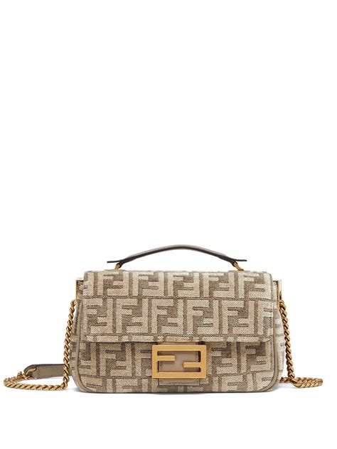 fendi bag on chain|fendi baguette chain midi.